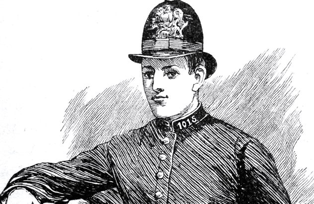 Illustration depicting the shooting of PC Nicholas Cock, a crime Charles Peace initially evaded.