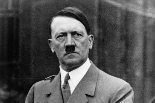 Adolf Hitler giving a speech
