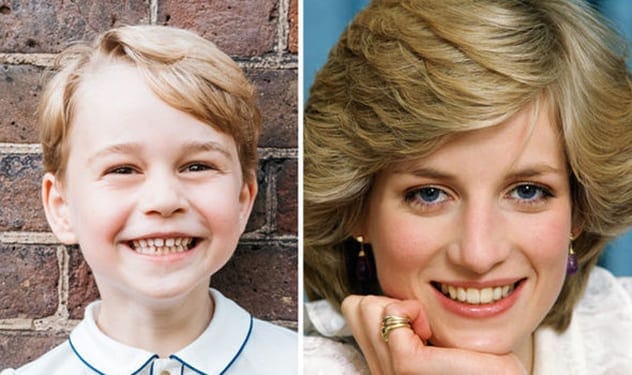Prince George and Princess Diana