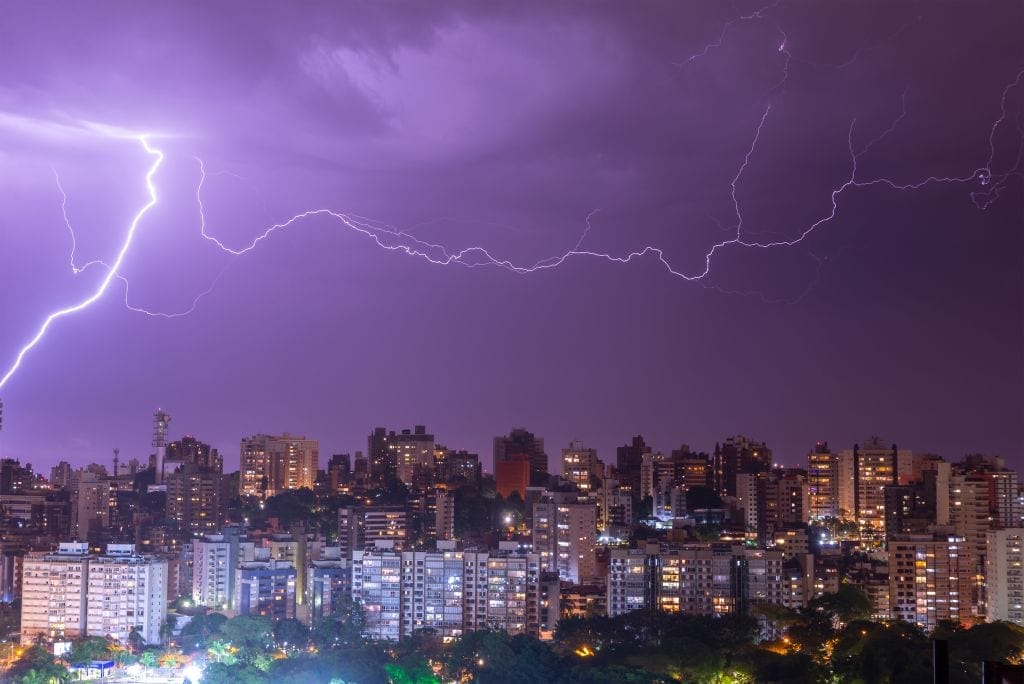 Longest lightning bolt ever recorded