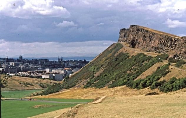View of Salisbury Crags, Arthur's Seat, Edinburgh