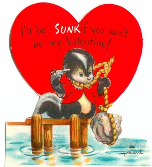 Suicide themed card