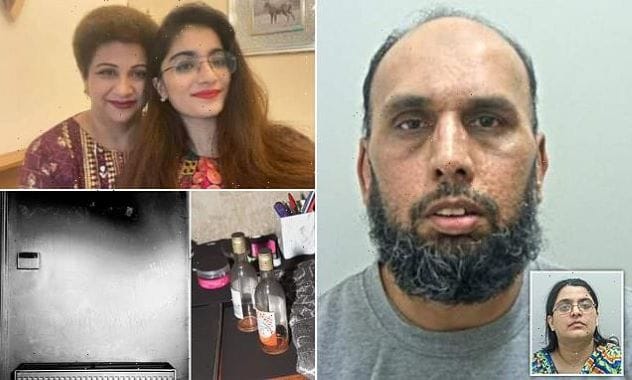 Courtroom sketch of Shabaz Khan, defendant in a murder trial