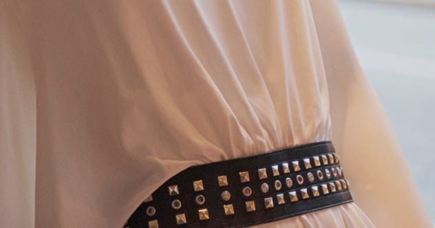A studded belt similar to the ones found to be radioactive