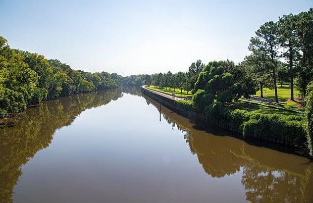 The Tar River in North Carolina, supposedly haunted by a banshee