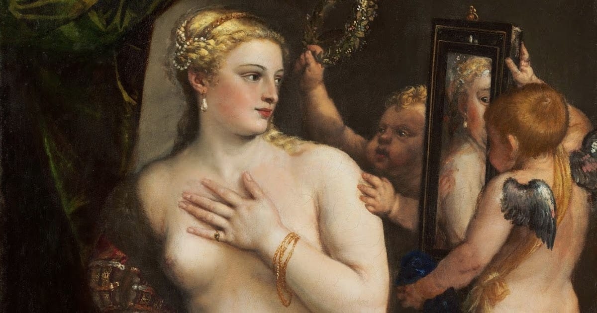 Venus with a Mirror temptation and violence