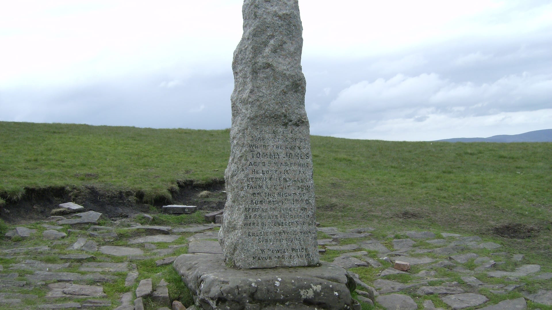 Tommy Jones Obelisk in Brecon Beacons, Wales