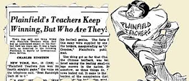 The Plainfield Teacher’s College Football Team