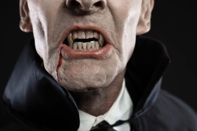 Artistic depiction of a vampire