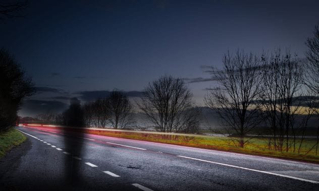 The A75 Kinmount Straight in Scotland, known as a ghost road