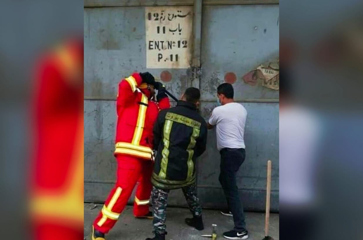 Beirut port explosion firefighters