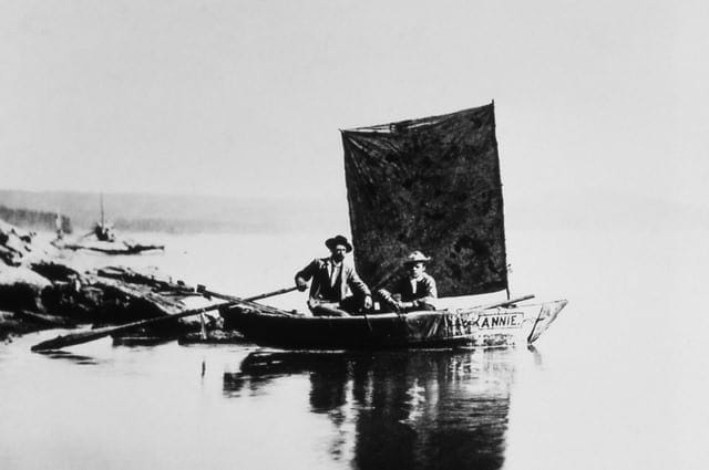 The Annie, the first boat on Yellowstone Lake