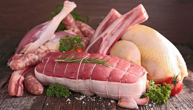 Butcher with meat, symbolizing the misdirection towards fat as the primary dietary villain