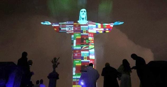 Christ the Redeemer statue overlooking Rio de Janeiro