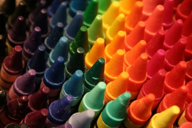A collection of colorful crayons
