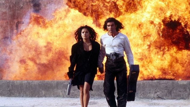 Movie explosion scene with dramatic, often unrealistic, effects