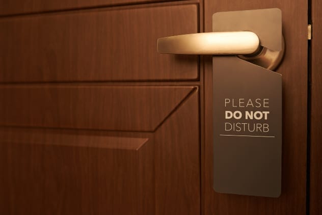 Collection of Do Not Disturb signs