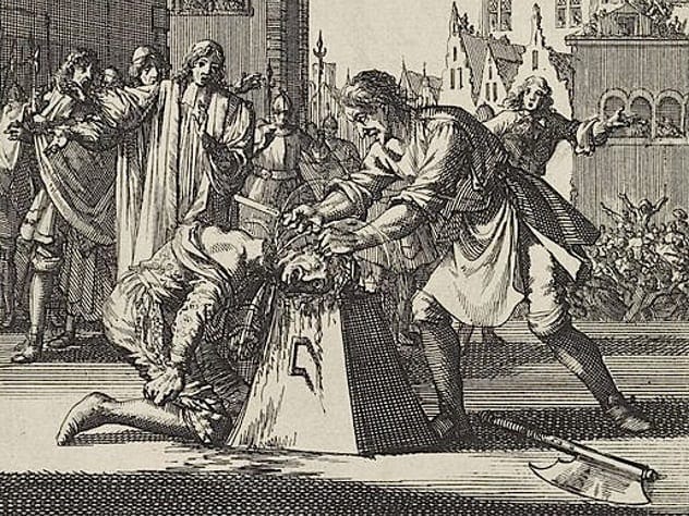 Public executions and blood drinking