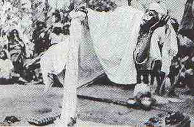 Yogi Pullavar seemingly levitating