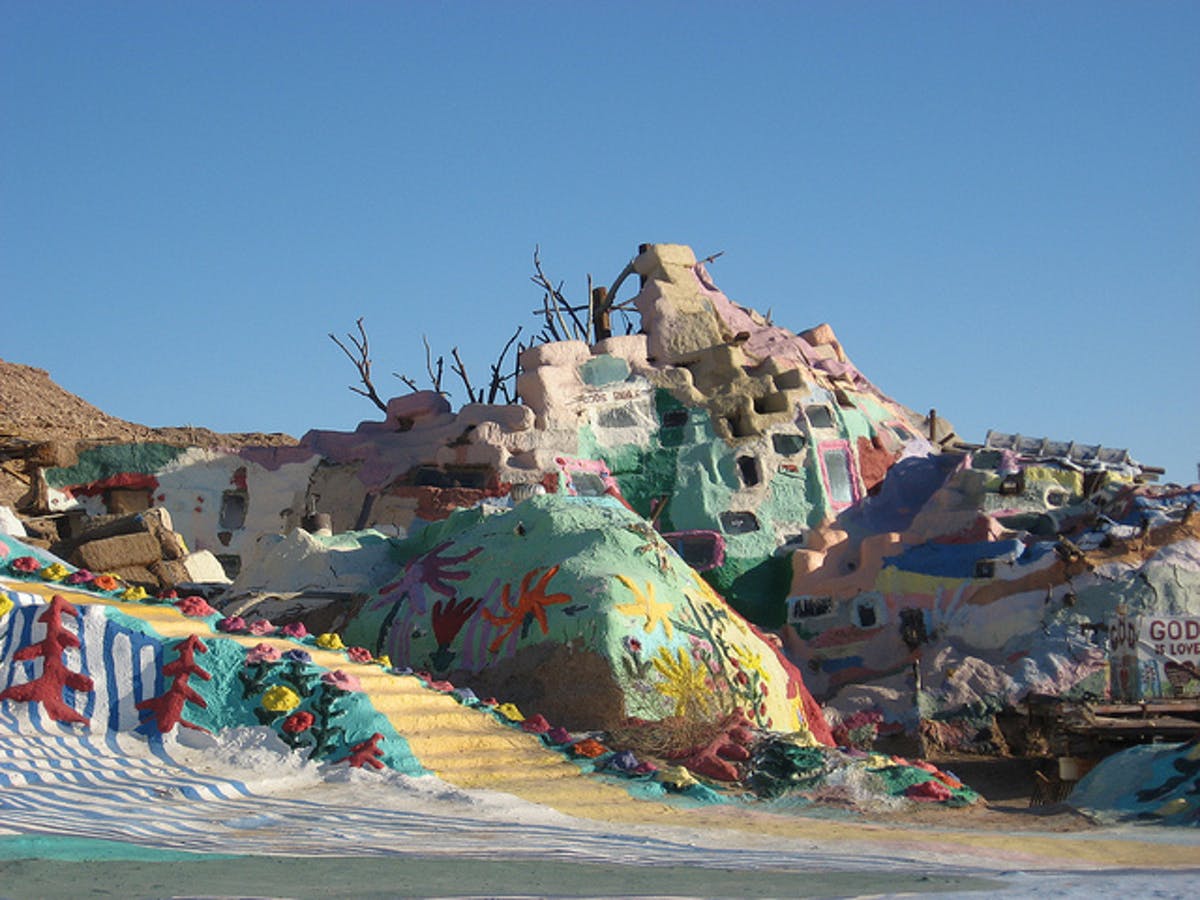 Overview of Slab City in the Colorado Desert