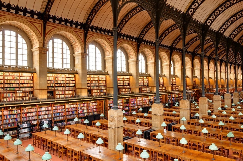 Sainte-Geneviève Library's reading room