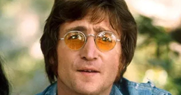 John Lennon during a performance