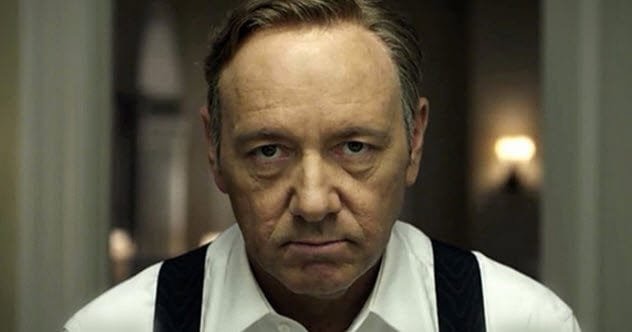 Kevin Spacey in a serious pose