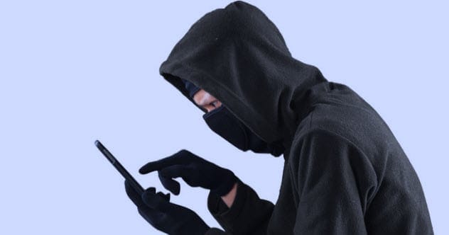 Someone eavesdropping on a phone call