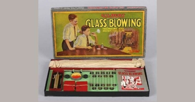 Vintage Gilbert Glass Blowing Set for boys