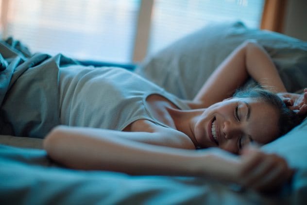 Person feeling emotional during a dream