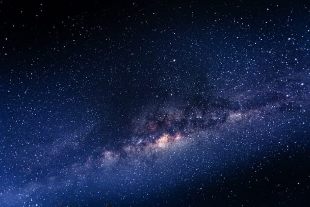 Artistic representation of gravitational waves in space