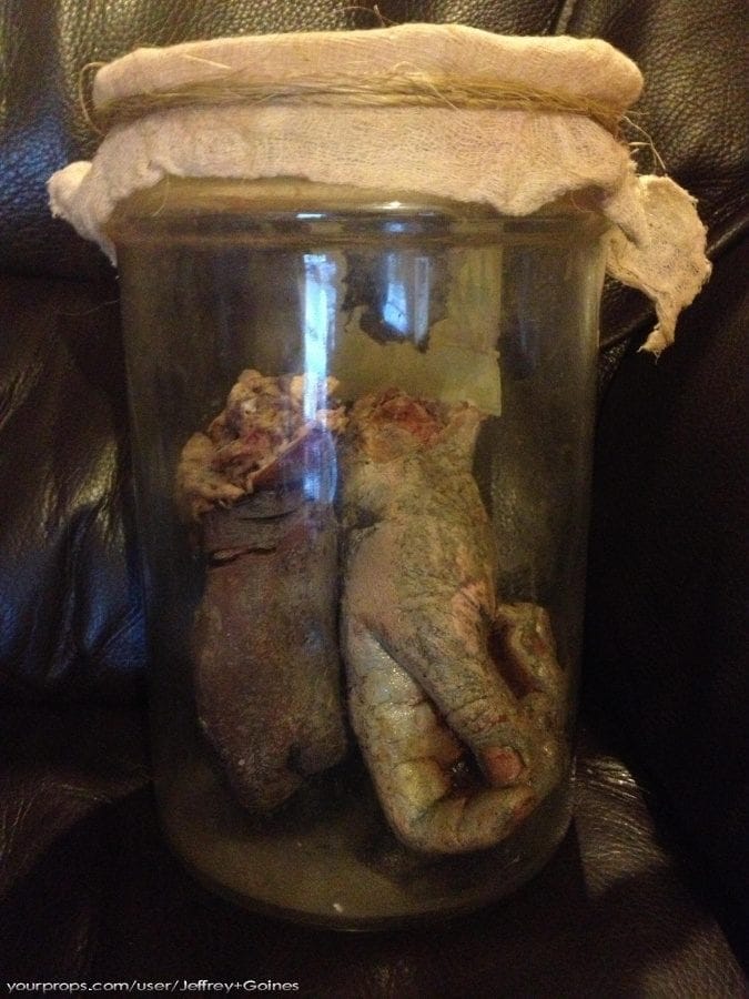 Wrong Turn jar of hands