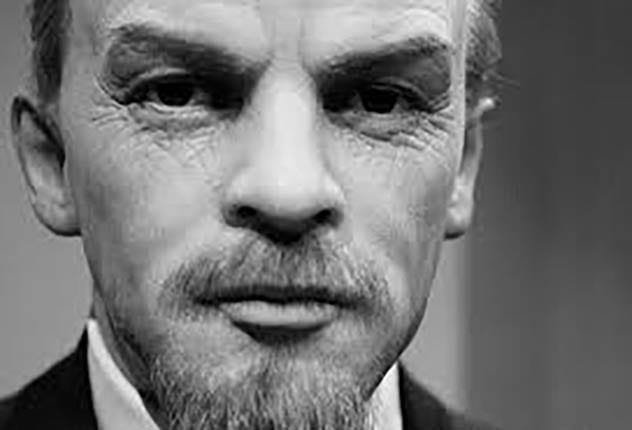 Vladimir Lenin giving a speech