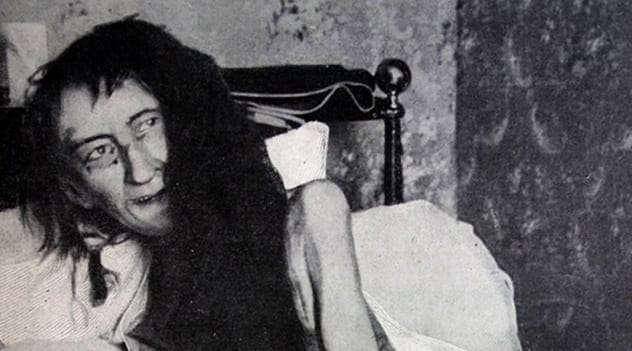 Blanche Monnier in her squalid conditions