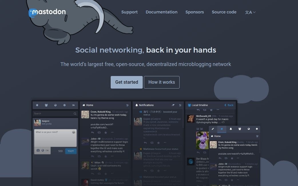 Mastodon and Gab Social Media Platforms