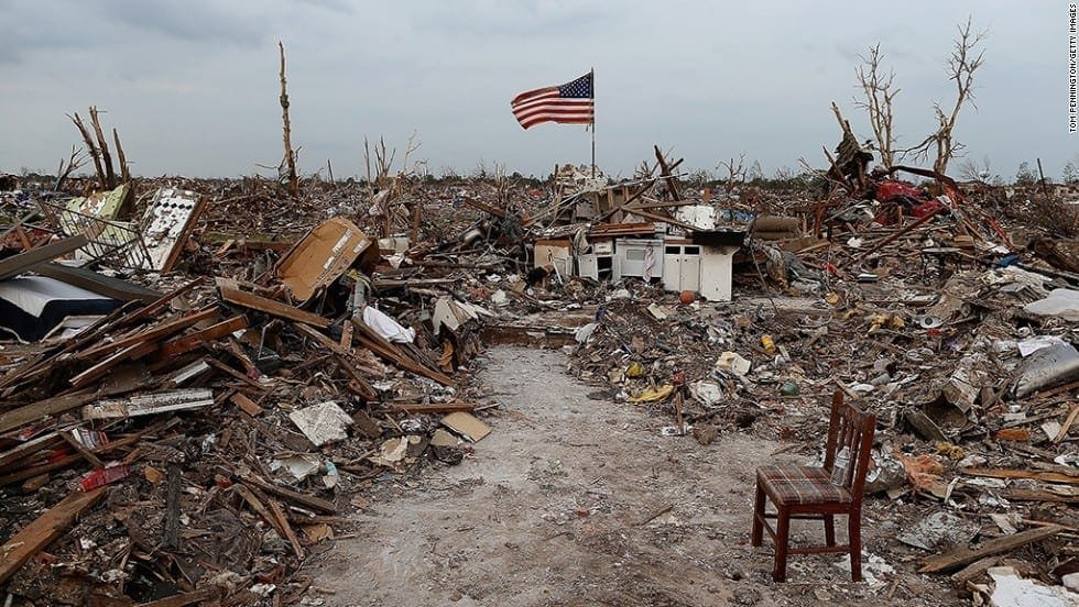 Aftermath of the 2013 Moore tornado