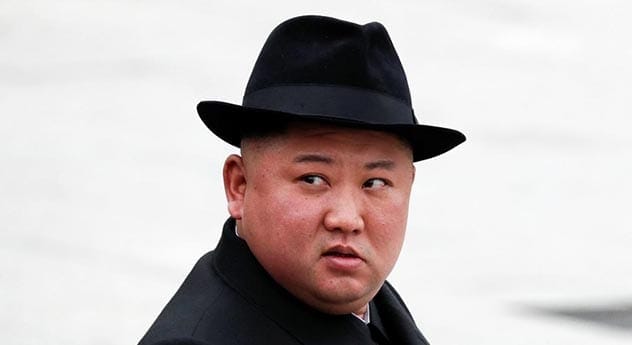 Kim Jong-Un at a ribbon-cutting ceremony for a fertilizer factory.
