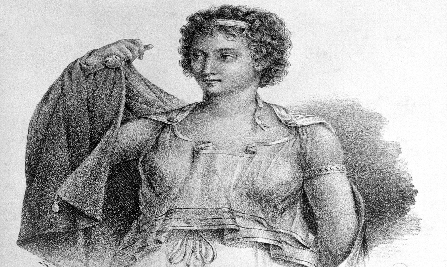 Agnodice revealing womanhood