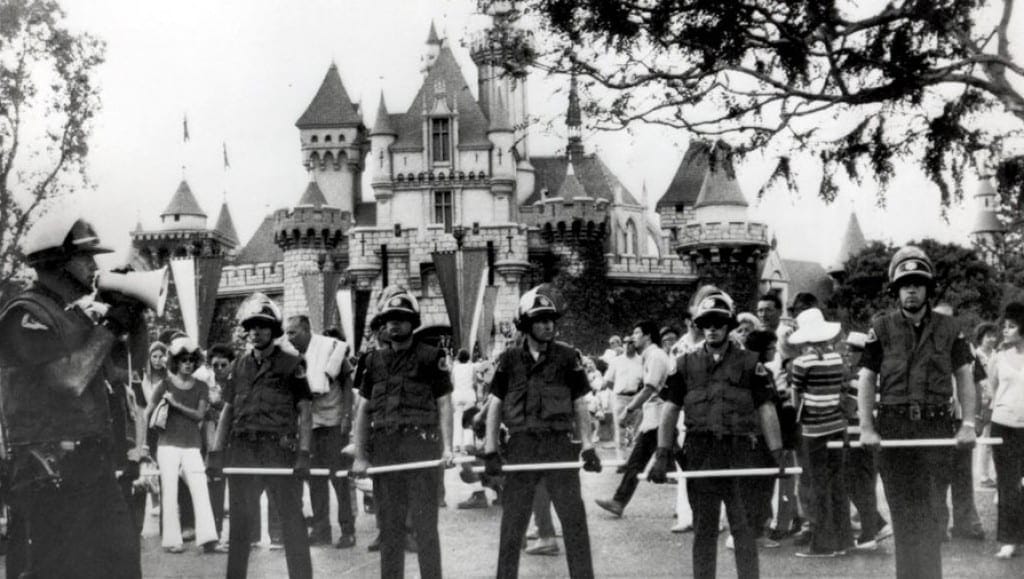 Yippies protesting at Disneyland