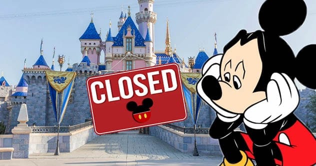 Empty Disneyland during COVID-19 pandemic