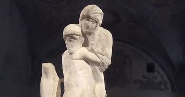 Rondanini Pieta unfinished sculpture