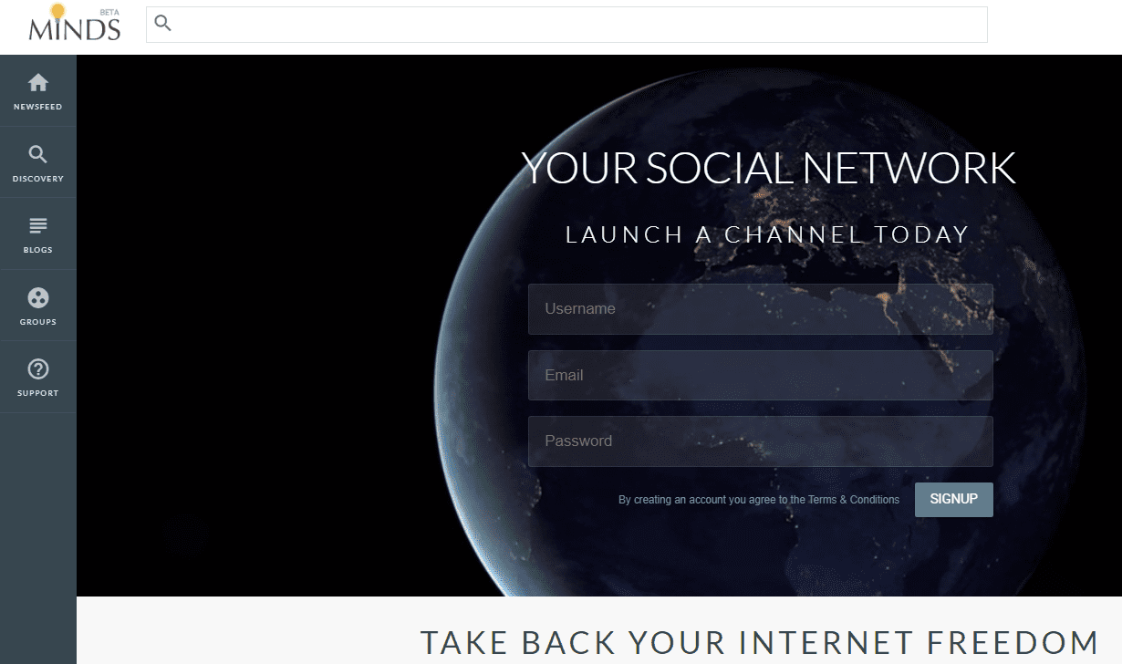 Minds Social Media Platform
