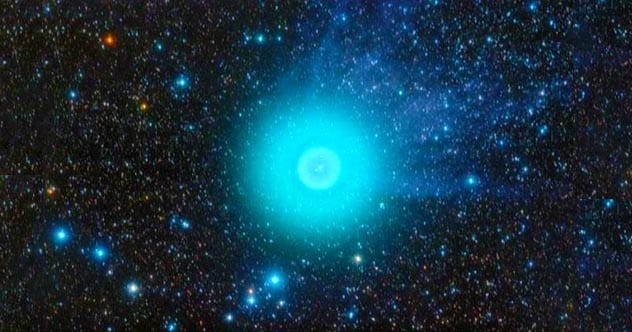 Comet Holmes larger than the sun