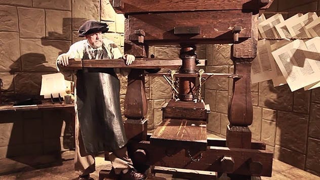 Gutenberg printing press, a revolutionary invention for mass literacy