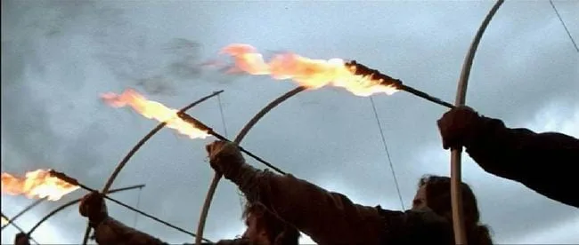 Flaming arrows
