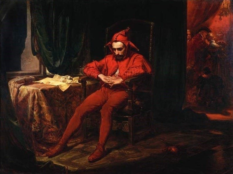Painting of a court jester