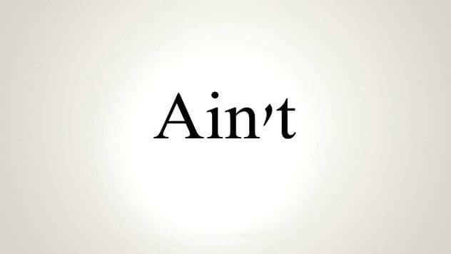 Ain’t etymology