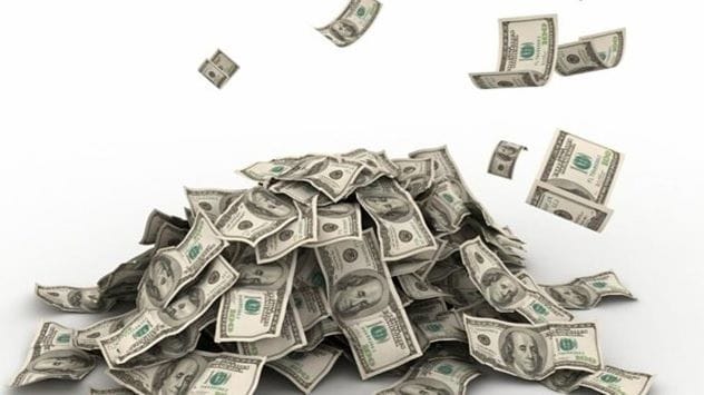 Mound of cash related to Estefany Martinez bank robbery