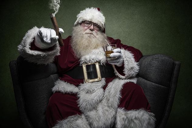 Santa Claus with gifts