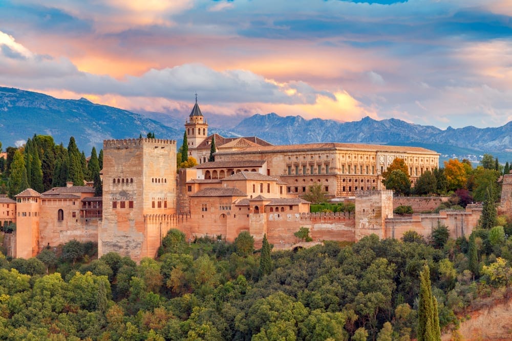 The Gate of Justice at the Alhambra in Granada, Spain